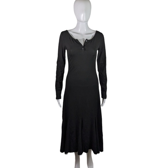 Commense Black Mid Length Stretch Dress Size S - Picture 1 of 3